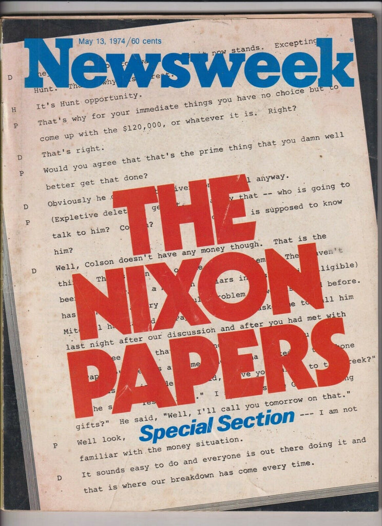 Newsweek Mag The Nixon Papers May 13, 1974 022620nonr