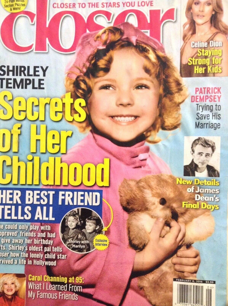 Closer Magazine Shirley Temple's Childhood February 8, 2016 110817nonrh3
