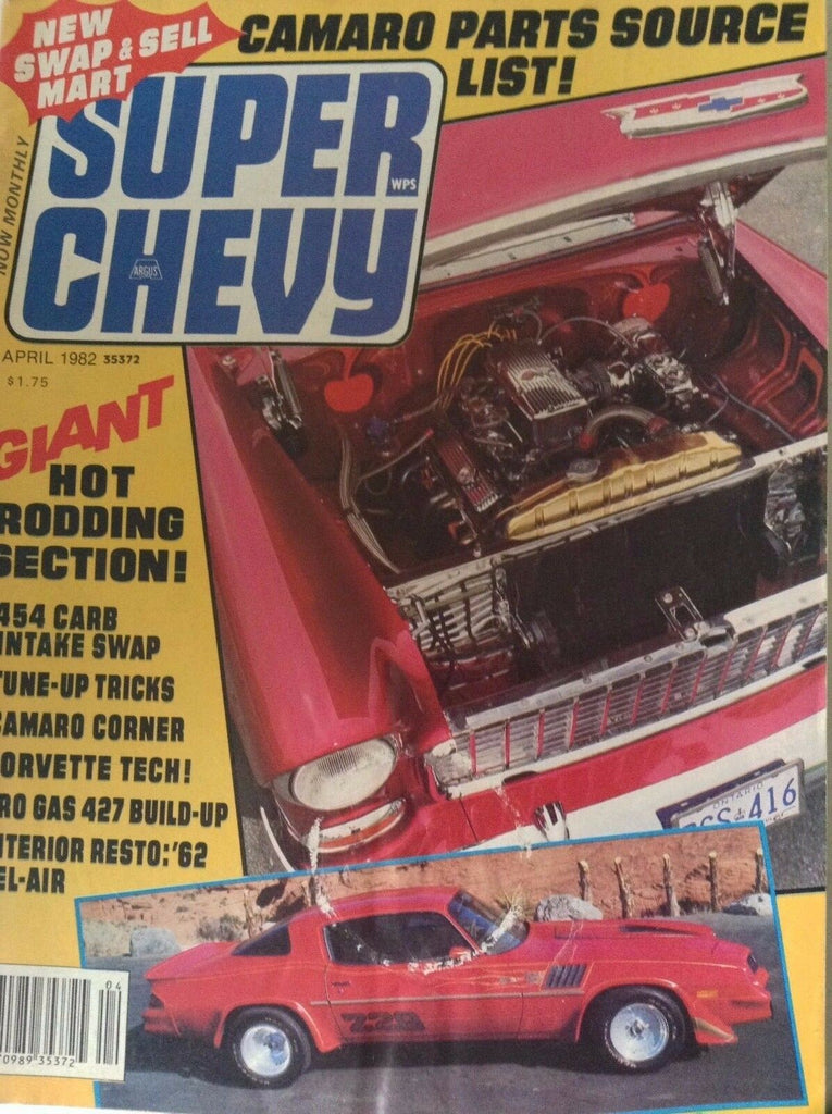 Super Chevy Magazine 454 Carb Intake Swap April 1982 090417nonrh