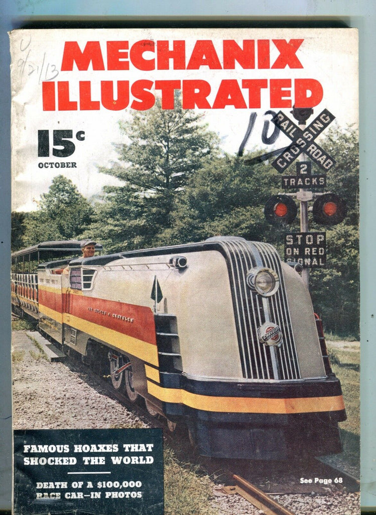 Mechanix Illustrated Magazine October 1949 Chrysler Locomotive 062017nonjhe