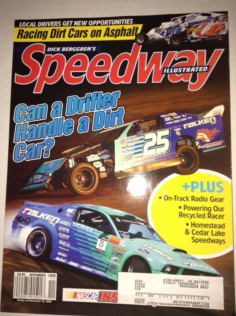 Speedway Illustrated Magazine Racing On Asphalt November 2008 041217nonrh