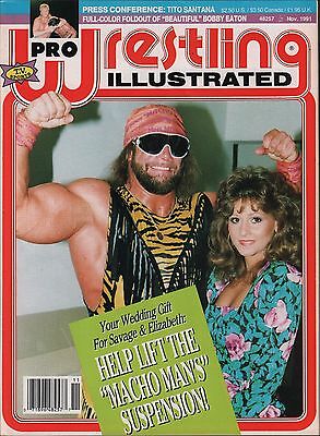 Pro Wrestling Illustrated November 1991 Randy Savage, Bobby Eaton VG 020316DBE