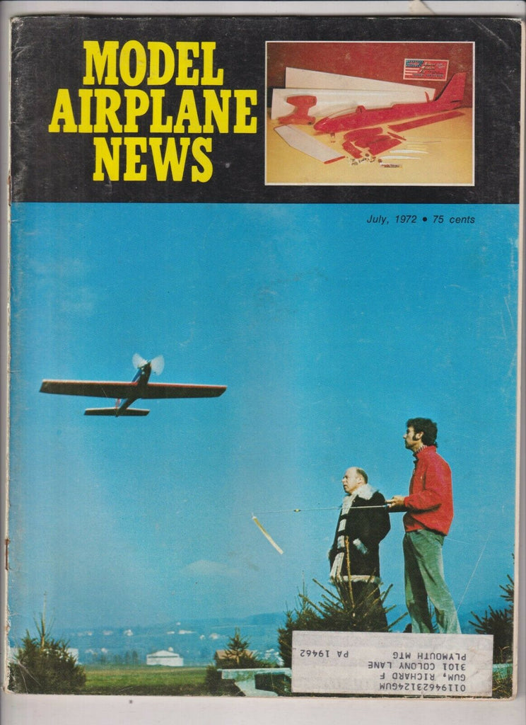 Model Airplane News Mag Akromaster & Marabu July 1972 040420nonrh