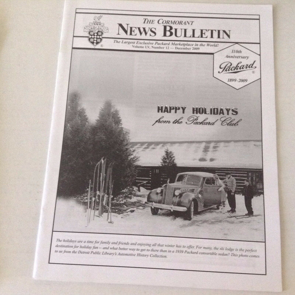 Cormorant Bulletin Magazine 1939 Vert Sedan December 2009 052917nonrh