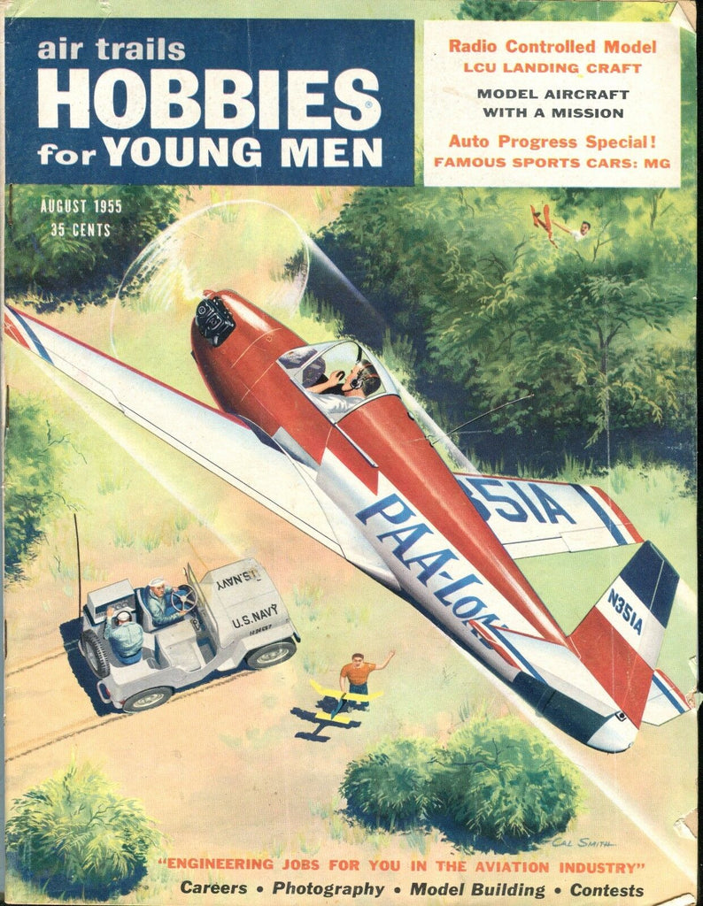 Air Trails Hobbies For Young Men Magazine August 1955 GD 042017nonjhe