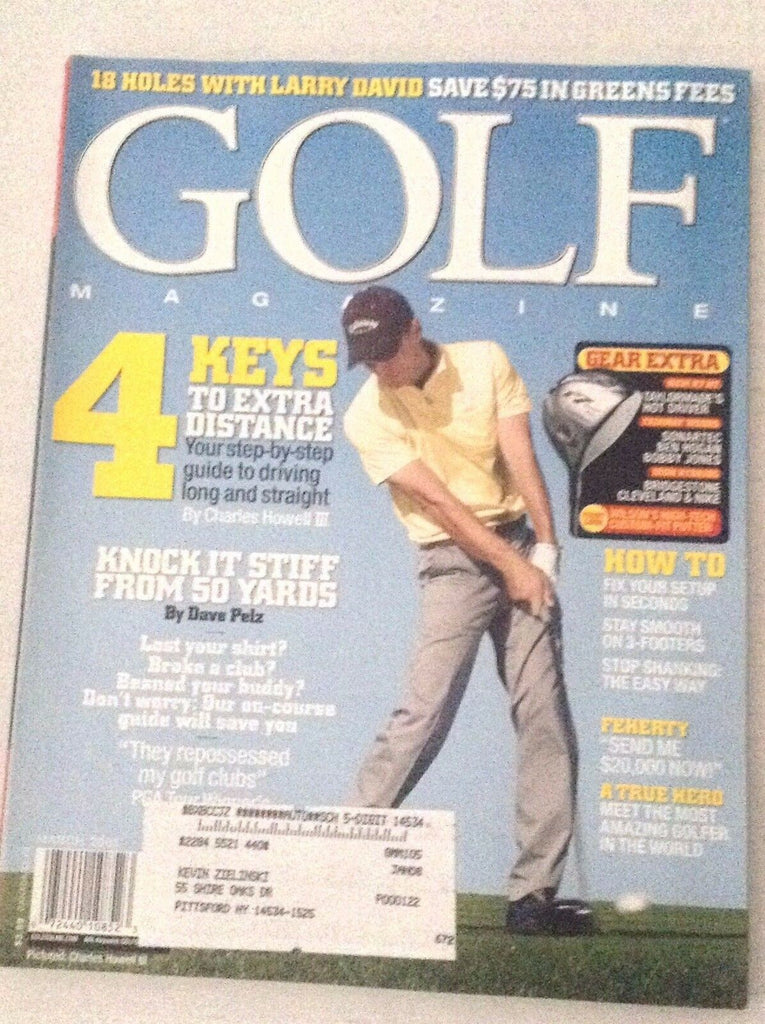 Golf Magazine 4 Keys To Extra Distance March 2005 020717RH