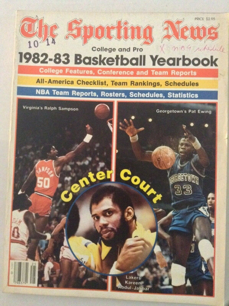 The Sporting News Magazine Ralph Sampson Patrick Ewing 1982-83 050719nonrh