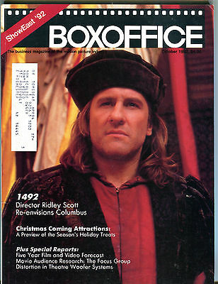 Box Office Magazine October 1992 Gerard Depardieu EX 040516jhe