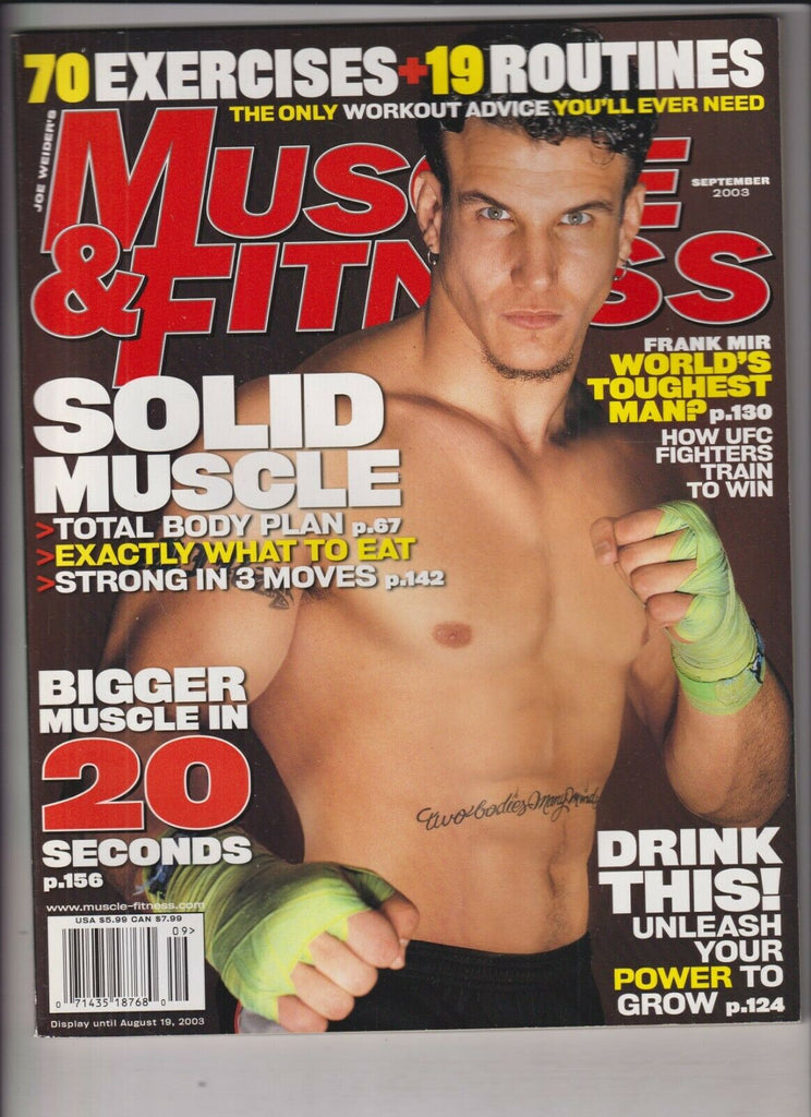 Muscle & Fitness Mag Frank Mir Total Body Plan September 2003 030920nonr