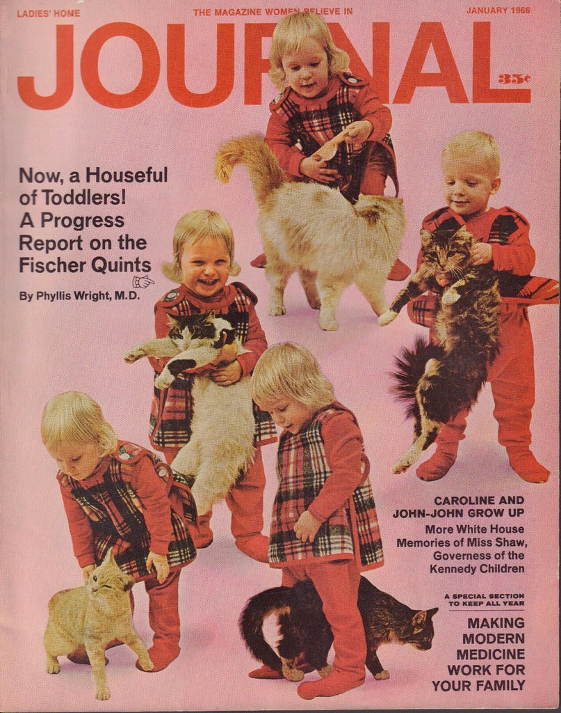 Ladies Home Journal January 1966 Caroline & John-John Kennedy w/ML 081417nonDBE