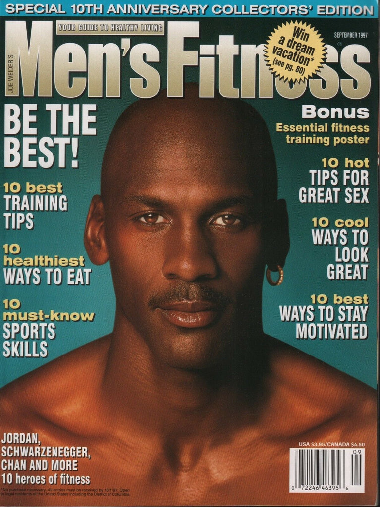 Men's Fitness September 1997 Michael Jordan Arnold Schwarzenegger 092518ame2