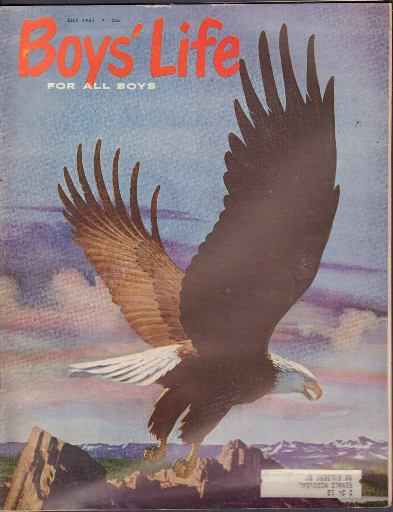 Boy's Life July 1961 Bald Eagle w/ML 011717DBE