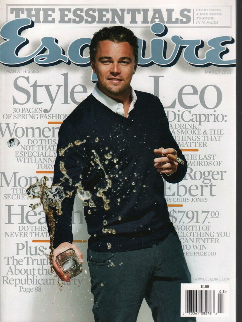 Esquire Magazine March 2010 Leonardo DiCaprio Roger Ebert 031320AME