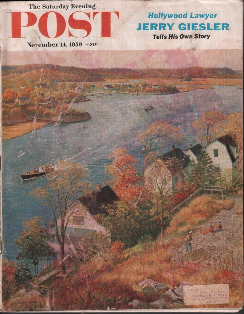 Saturday Evening Post November 14 1959 Jerry Giesler w/ML 101618DBE