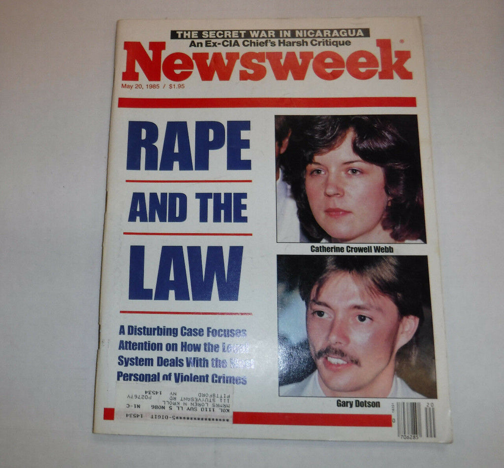 Newsweek Magazine Rape And The Law Catherine Webb May 20, 1985 101916R
