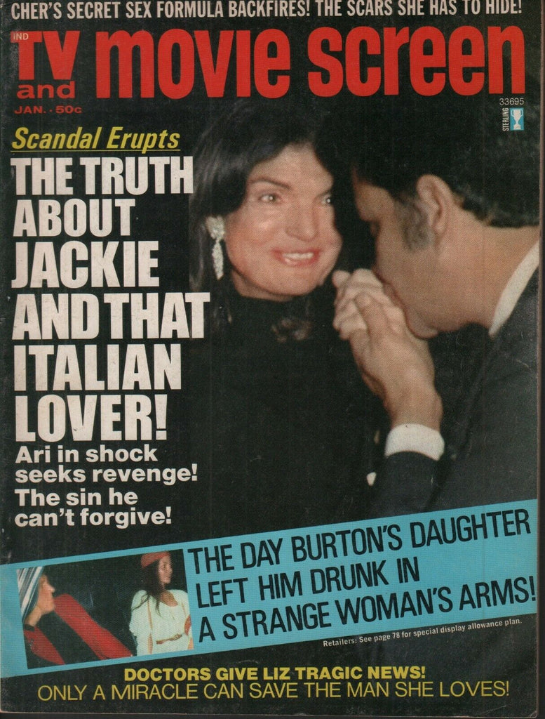 TV & Movie Screen January 1974 Jackie Kennedy Ari Onassis 062019AME