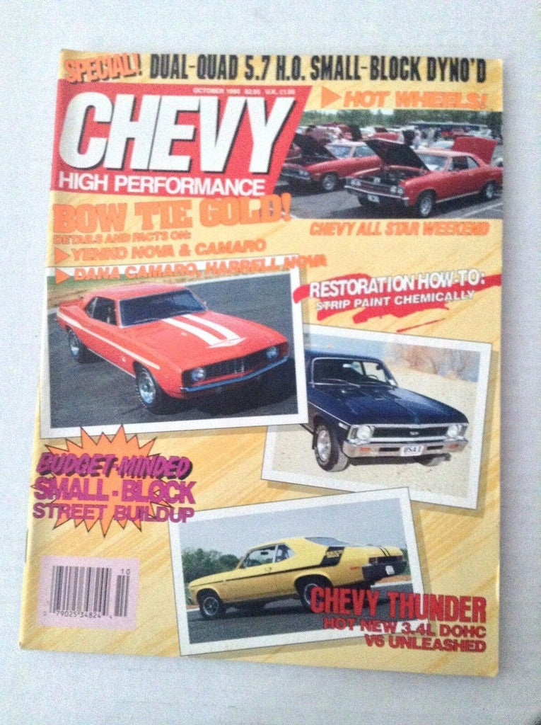 Chevy High Performance Magazine Yenko Nova & Camaro October 1990 031417NONRH