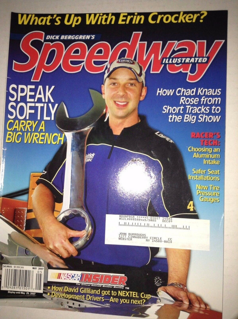 Speedway Illustrated Magazine Chad Knaus Aluminum Intake May 2007 041317nonrh