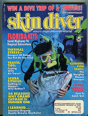 Skin Diver Magazine July 1992 Florida Keys EX 081516jhe