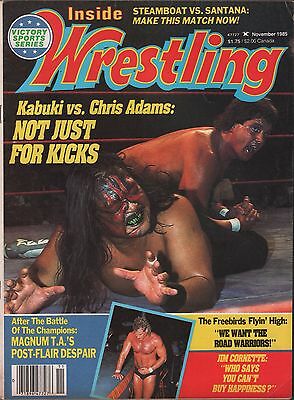Inside Wrestling November 1985 Kabuki, Chris Adams VG 122315DBE