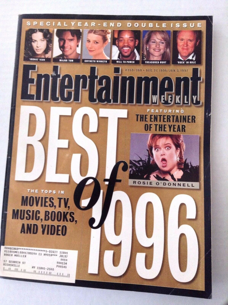 Entertainment Weekly Magazine Rosie O' Donnell Dec 27/Jan 3, 1997 031517NONRH