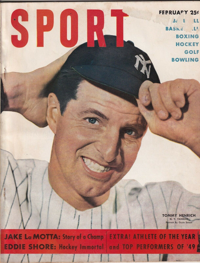 Sport Magazine Tommy enrich Jake LaMotta February 1950 NO ML 080519nonr