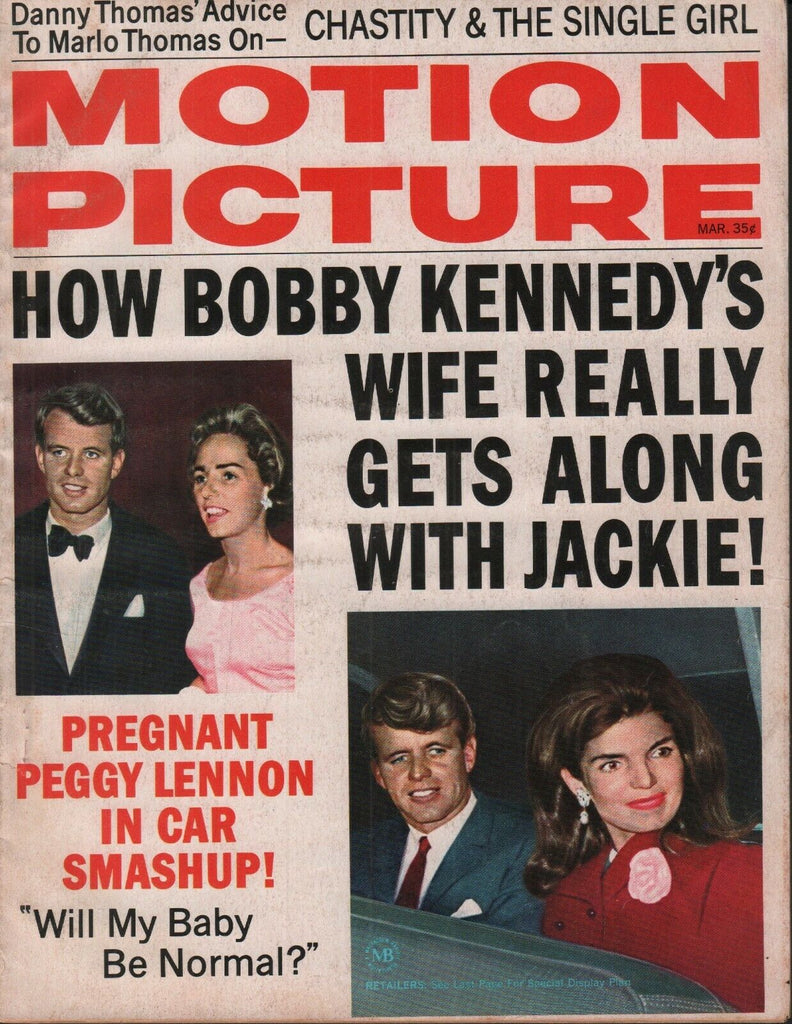 Motion Picture March 1967 Jackie Kennedy Bobby Ethel Danny Thomas 062519AME