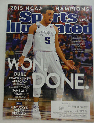 Sports Illustrated Magazine Duke's Greg Nelson April 2015 060315R2