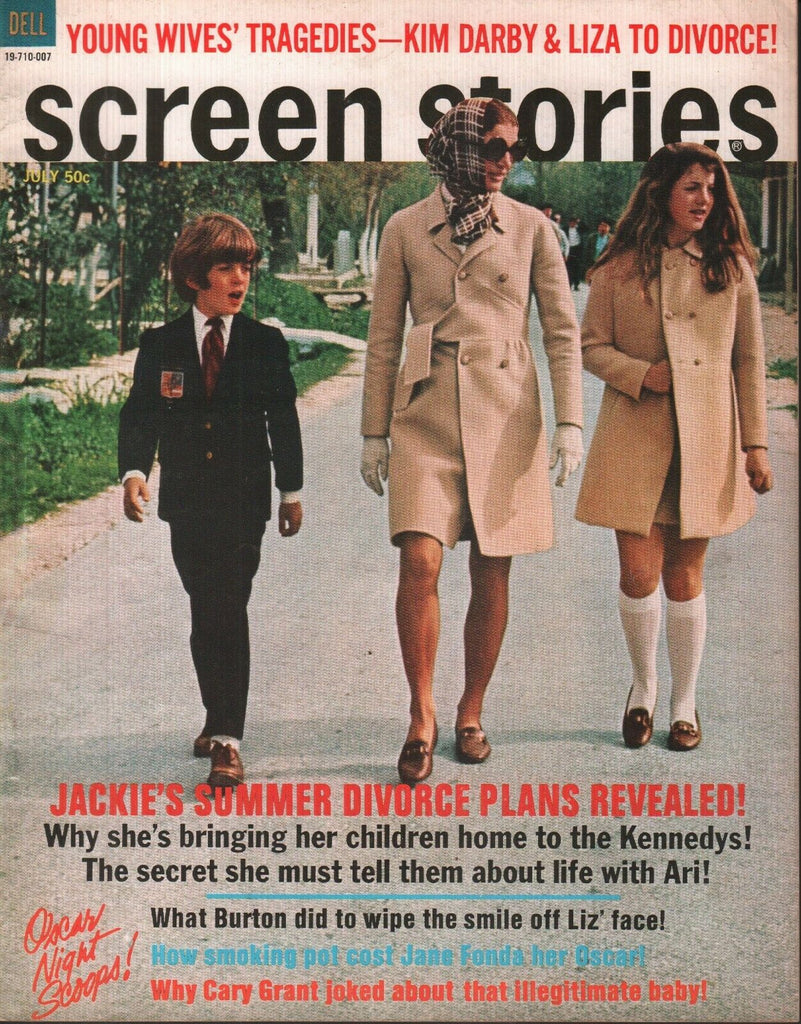 Screen Stories July 1970 Jackie Kennedy Onassis Elizabeth Taylor 070119AME