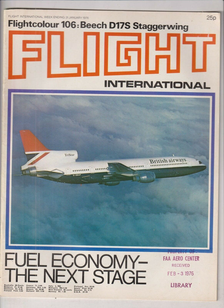 Flight International Mag Fuel Economy The Next Stage January 31, 1976 022420nonr