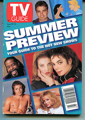 TV Guide June 10-16, 1995 Summer Preview Michael Jackson EX NO ML 121015jhe