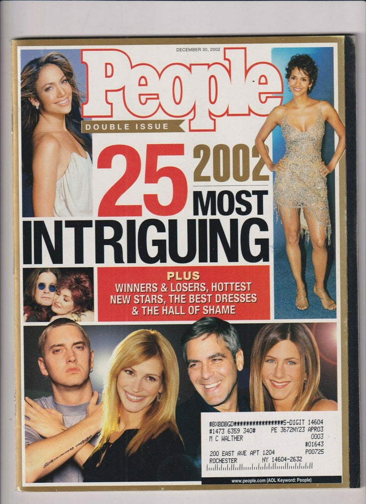 People Mag 25 Most Intriguing Halle Berry Eminem December 30, 2002 102319nonr