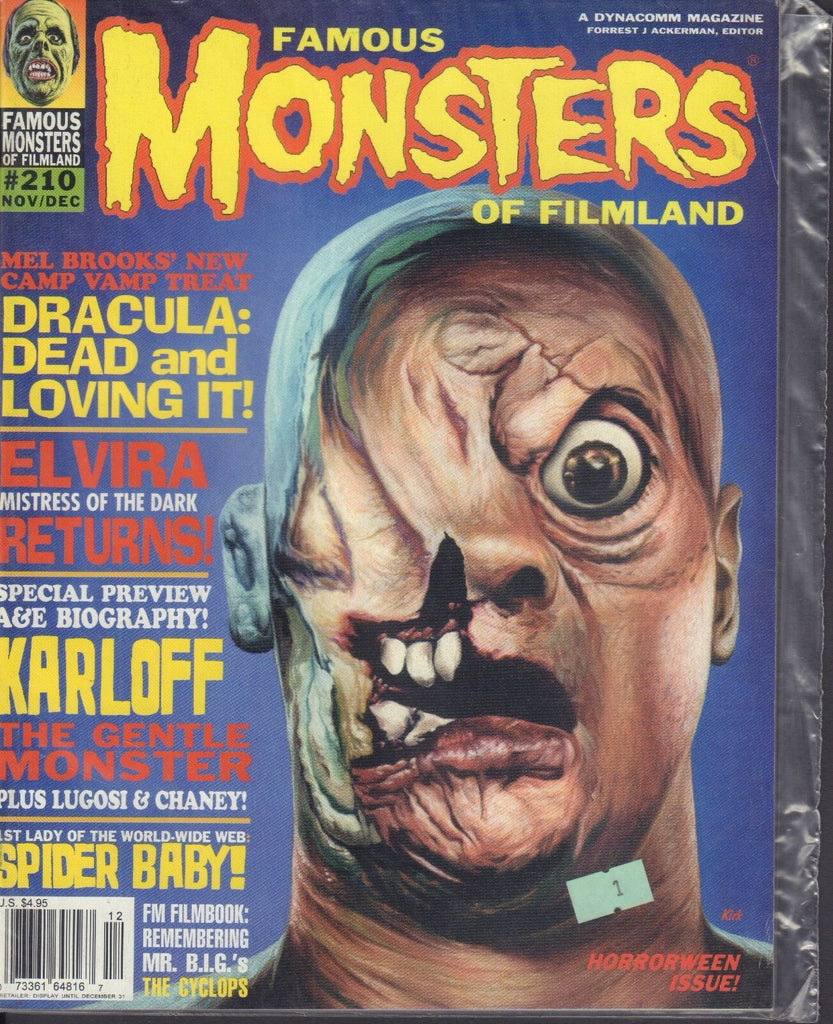 Famous Monsters Of Film Land November Dec #210 Dracula Elvira Karloff 013018DBE