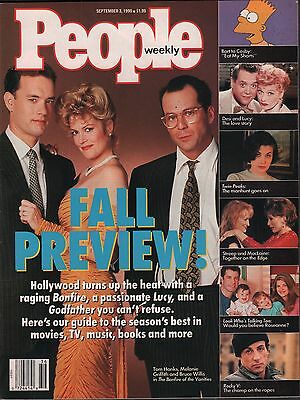 People Weekly September 3 1990 Tom Hanks, Bruce Willis VG 012916DBE