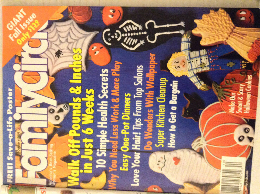Family Circle Magazine Walk Off Pounds & Inches October 6, 1998 081017nonrh