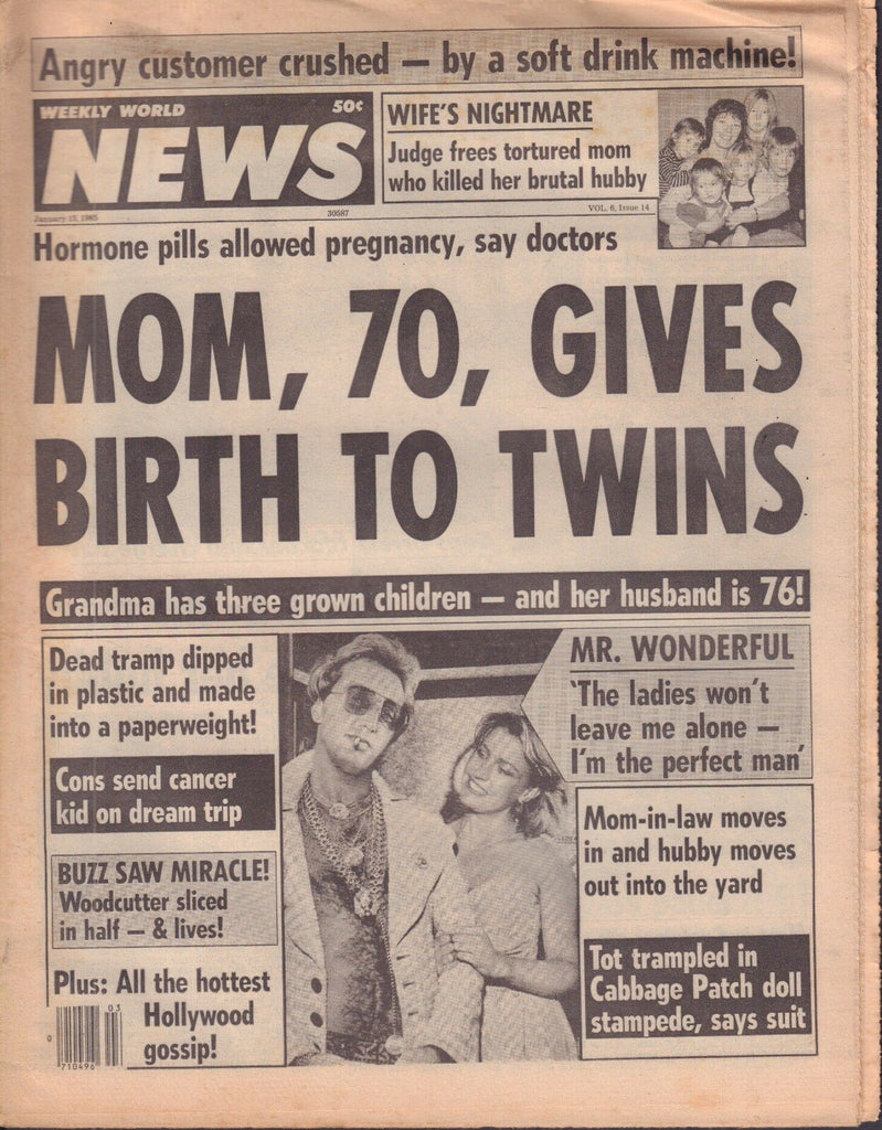 Weekly World News January 15 1985 Cabbage Patch Doll 092117DBE