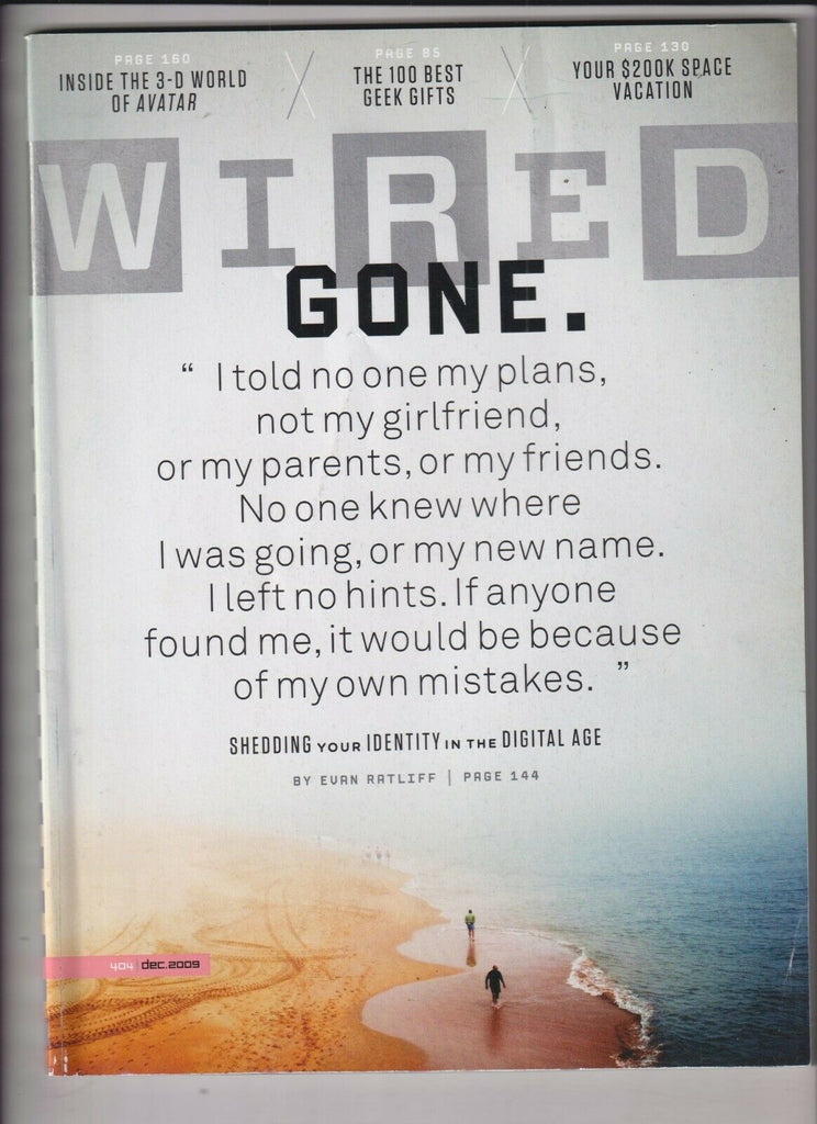 Wired Mag Shedding Your Identity Digital Age December 2009 111219nonr
