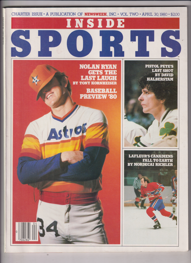 Inside Sports Mag Nolan Ryan Pistol Pete April 30, 1980 011120nonr