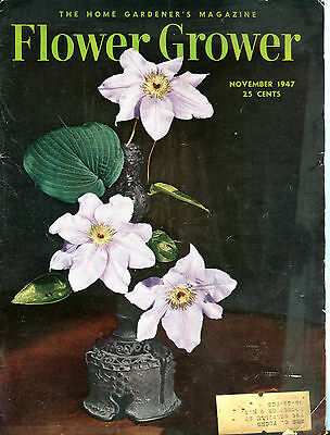 Flower Grower Magazine November 1947 VG 071316jhe