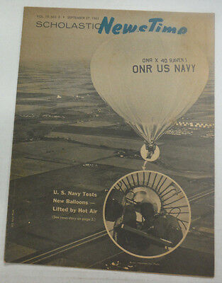 Scholastic NewsTime Magazine U.S. Navy Tests September 1961 061915R