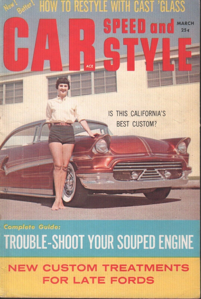 Car Speed and Style Vintage Magazine March 1959 Irwin Stein 121518AME