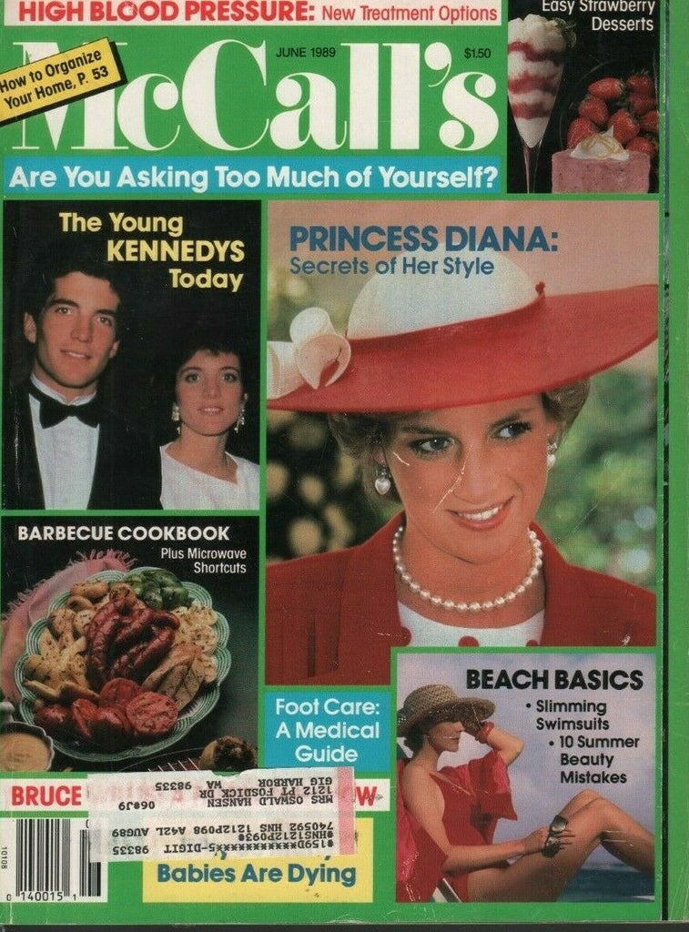 McCalls June 1989 JFK Jr Princess Diana wML 061919DBE