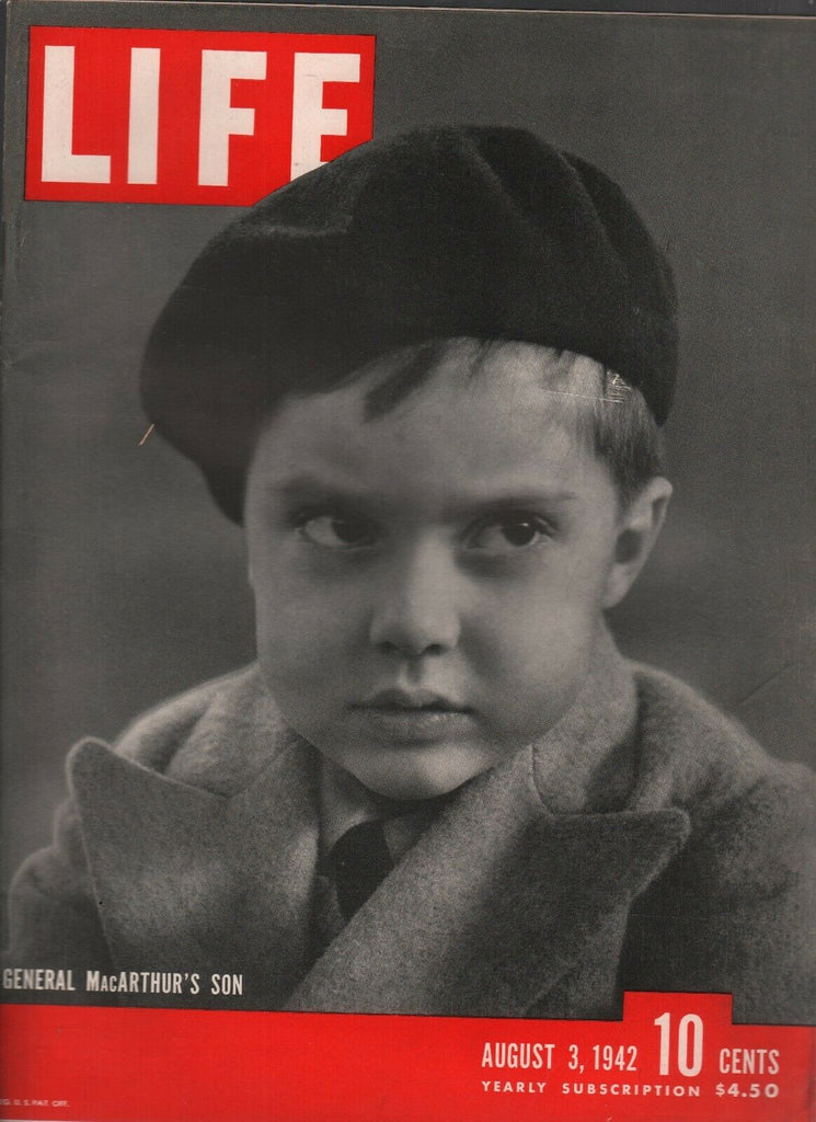 Life August 3 1942 WWII General MacArthur's Son Vintage Advertisements 081619AME