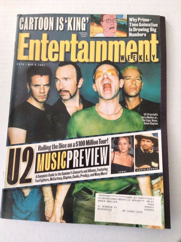 Entertainment Weekly Magazine U2 Larry Mullen Jr. May 9, 1997 031517NONRH