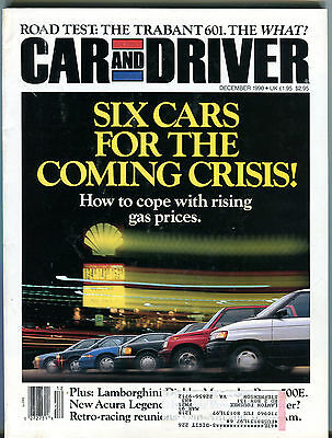 Car and Driver Magazine December 1990 Cars For Coming Crisis! EX 021516jhe