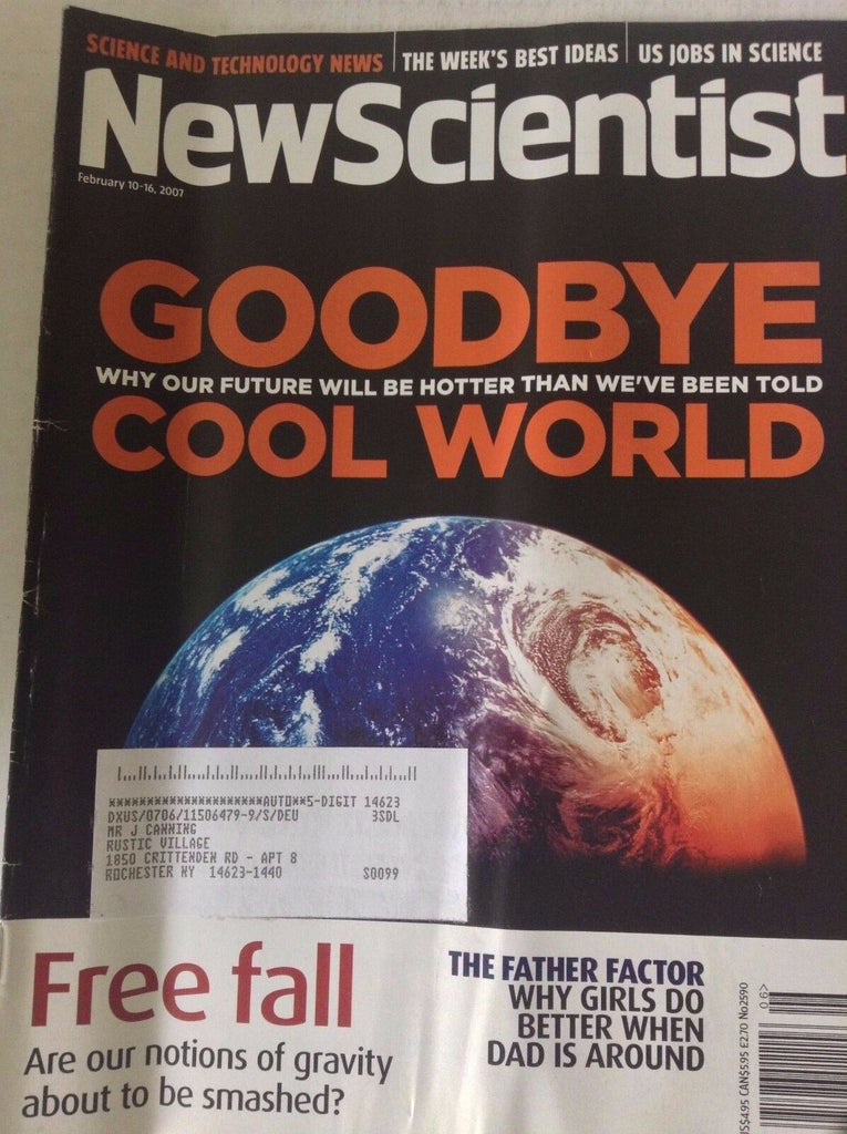 New Scientist Magazine Goodbye Cool World February 16, 2007 081417nonrh2