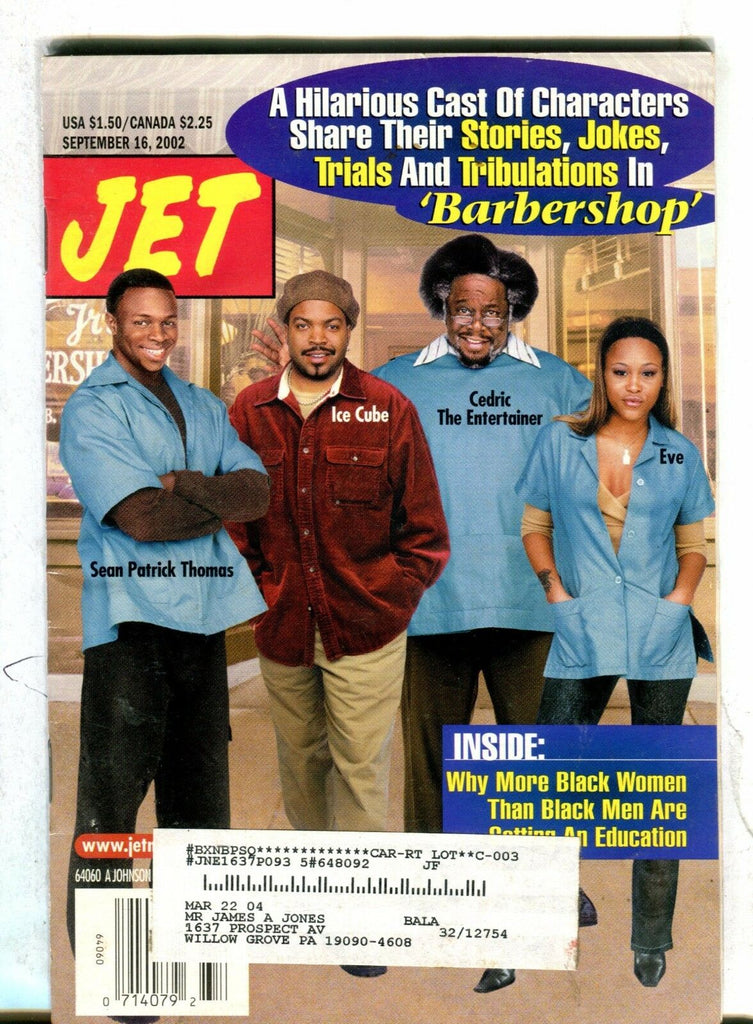 Jet Magazine September 16 2002 Ice Cube Cedric The Entertainer 071117nonjhe