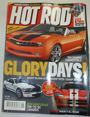 Hot Rod Magazine '09 Camaro Convertible May 2007 122614R
