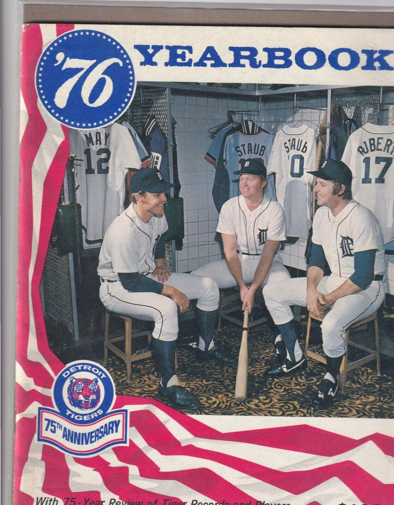 Detroit Tigers 1976 Yeabook 75th Anniversary 070419nonr