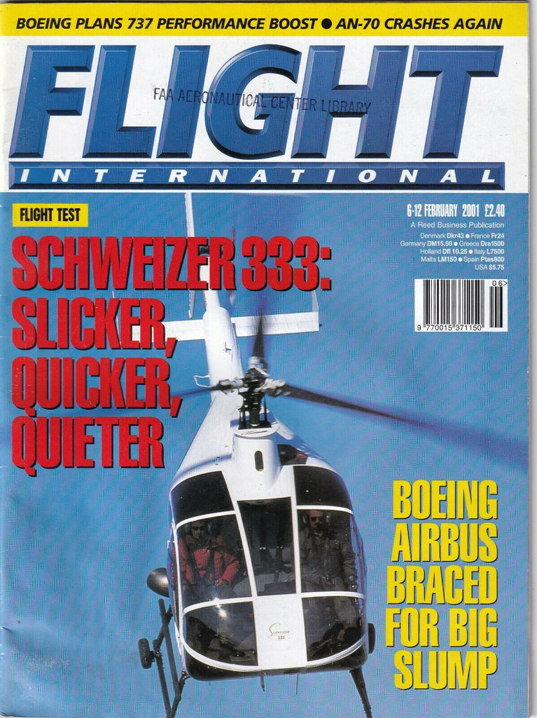 Flight International Magazine Schweizer 333 Boeing February 2001 062919nonr